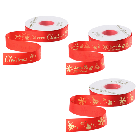 RB MC màu ĐỎ họa tiết + chữ nhũ vàng mix mẫu cuộn 2.5cm*22m