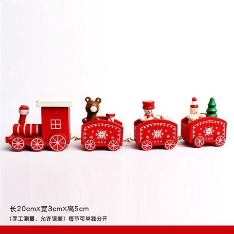 Trang trí đoàn tàu NOEL ĐỎ TƯƠI NHỎ (GỖ)