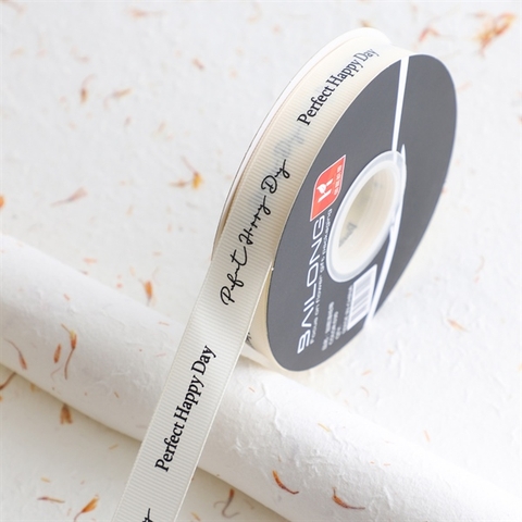 Rb vải sần PERFECT HAPPY DAY màu NGÀ khổ 2cm *36m