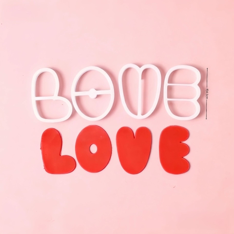 Khuôn nhấn chữ love size 4.5cm mã 410