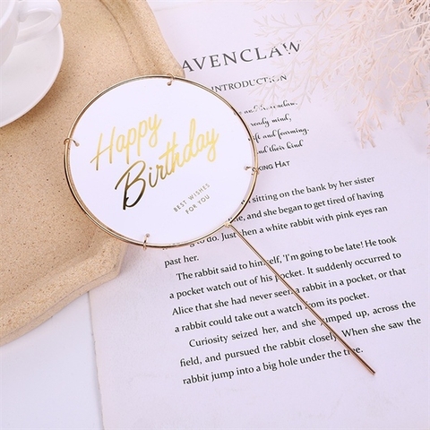 Que cắm sắt mica HPBD tròn TRẮNG viền sắt