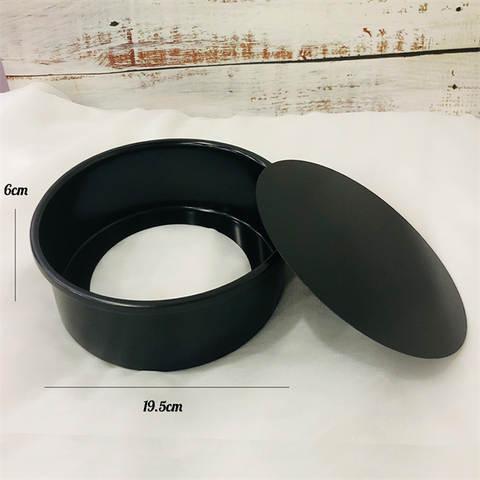 Khuôn TRÒN đen đế rời 8 inch(22*19.5*6cm)