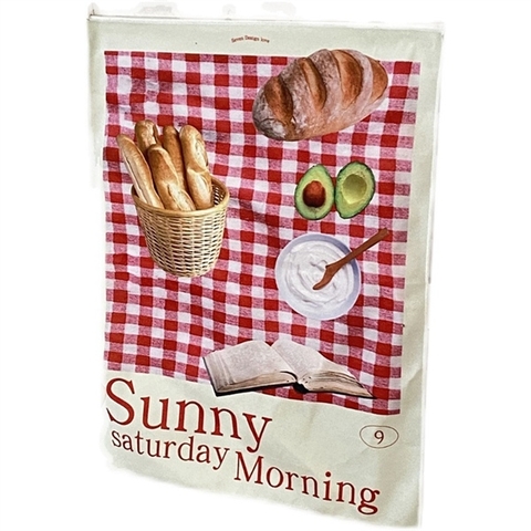 Vải trải bàn Sunny kẻ đỏ KT 40*50cm