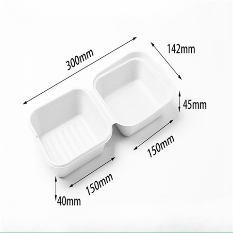 Hộp bã mía TRẮNG(Lốc 50 chiếc)