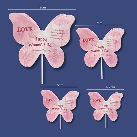 Set que giấy PN- Bườm hồng lồng (combo 2)