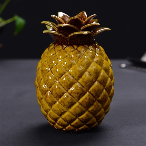 Dứa nâu sứ 9*13,5cm