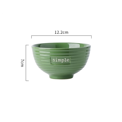 Bộ xanh SIMPLE - bát con 12,2*7cm