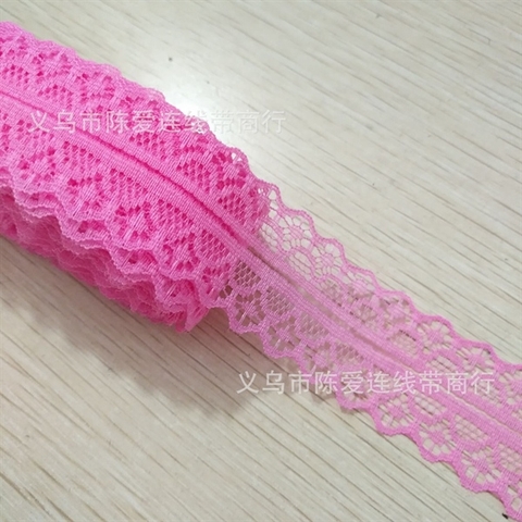 Dây RB ren HỒNG ĐẬM(3cm*10m)