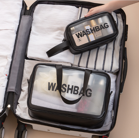 Túi đựng đồ trang điểm size 22*13*7cm Washbag ĐEN