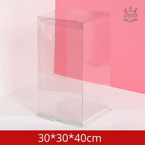 Hộp mica trong 3 tầng 30*30*40CM - Nắp TRONG