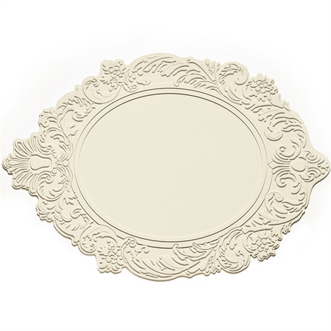 Tấm lót silicon cổ điển Hàn Quốc OVAN 33*45cm - màu TRẮNG KEM