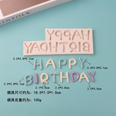 Khuôn F chữ HPBD nét TRÒN