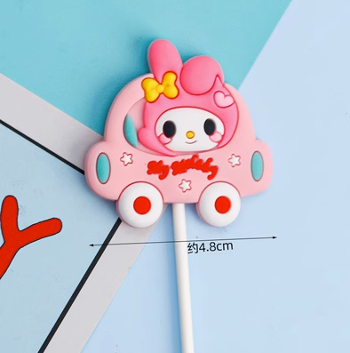 Que kute THỎ MELODY lái oto HỒNG