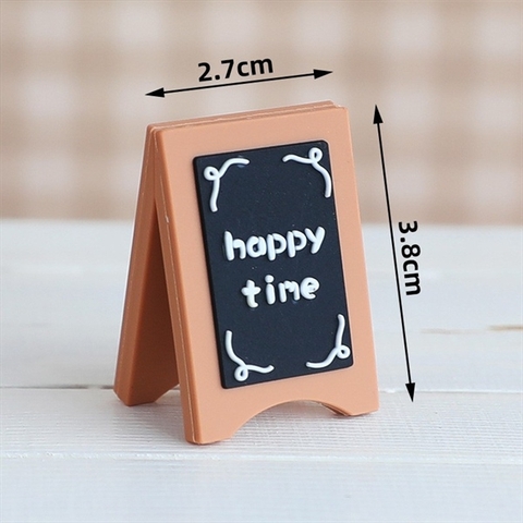 Kute biển hiệu happy time NÂU ĐEN