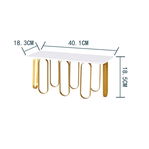 Khay sứ khung đế hợp kim bo tròn CHỮ NHẬT size trung