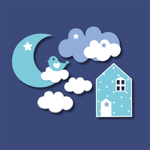 Set que giấy-Nhà chim Xanh(combo 2)