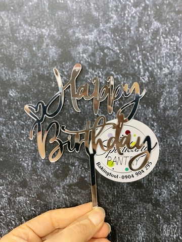 Topper mica HPBD tim lệch B BẠC