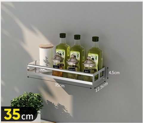 Kệ inox đa năng treo tường 35cm