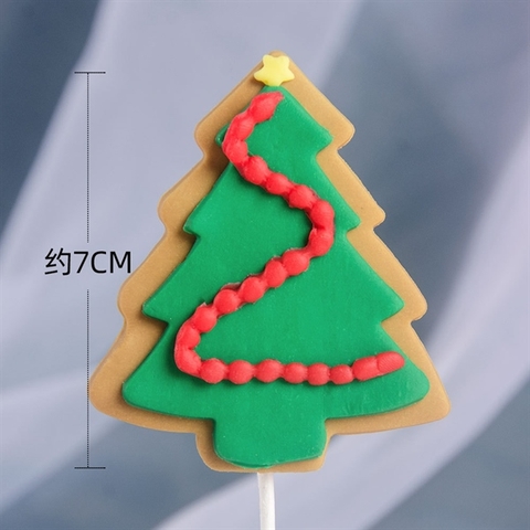 MC - Que SLC  cây thông 2 lớp nâu xanh dây dải ĐỎ