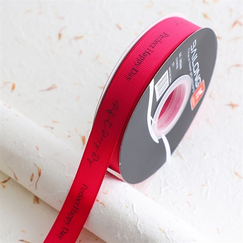 Rb vải sần PERFECT HAPPY DAY màu HỒNG ĐẬM khổ 2cm *36m