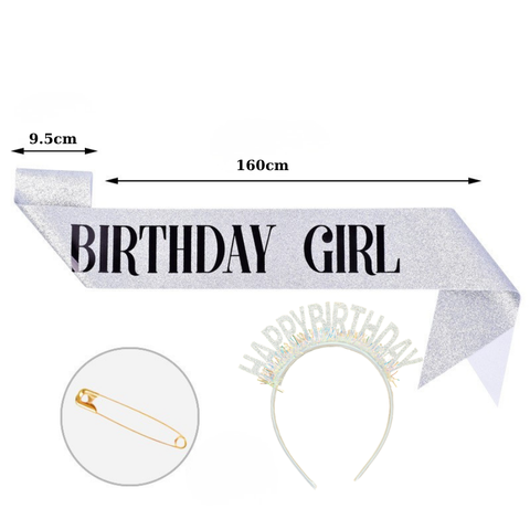 Dải HPBD lấp lánh kèm bờm bạc