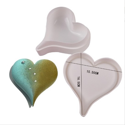 Khuôn tim TRƠN to NHỌN 16CM