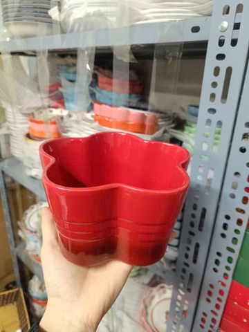 Âu hoa LC 5 cánh to 19*9,5cm màu đỏ