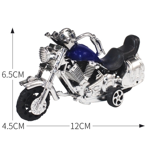 Đồ chơi mô hình XE MÁY XANH BẠC nhựa nhẹ