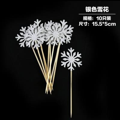 Que cắm bông tuyết bạc(vỉ 10)