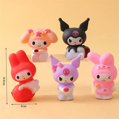 Set 5 Melody - Kuromi NHỰA ĐÚC