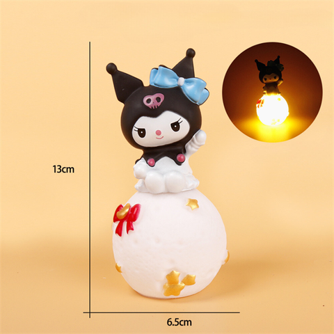 LOẠI ĐẸP đồ chơi trang trí KUROMI ĐEN ngồi đèn 15k