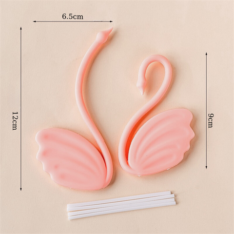 Que kute cặp Thiên nga MÀU HỒNG