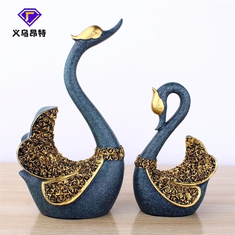 Tượng thiên nga rời cặp xanh