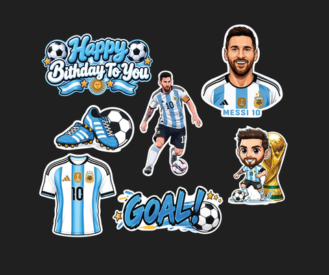 Set que giấy HPBD cầu thủ MESSI