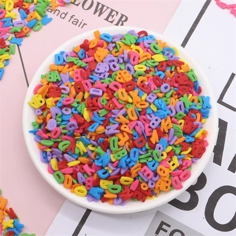 Cốm mix CHỮ sắc màu MÃ 100G