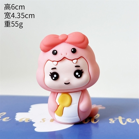 Kute siêu cấp RẮN HỒNG nơ hồng