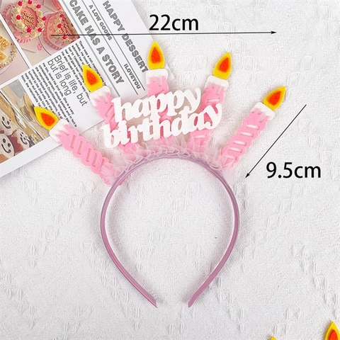 Bờm HPBD NẾN mới màu HỒNG