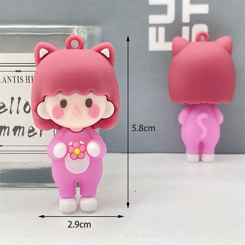 Kute SLC bé gái MÈO HỒNG