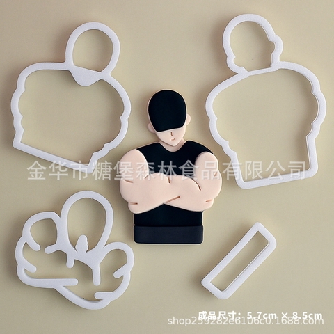 Khuôn nhấn thanh niên tập Gym mã 2