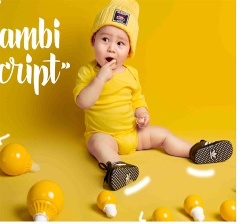 quần áo body vàng + mũ len vàng Z-436