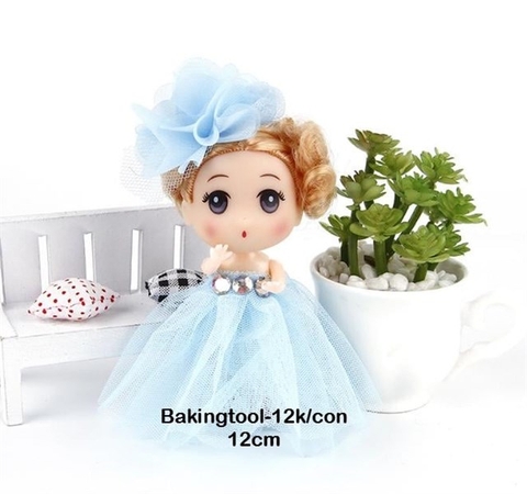 BB ren váy xanh 12cm