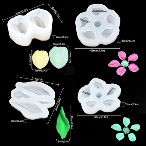 Set khuôn F 4 hoa tuylip