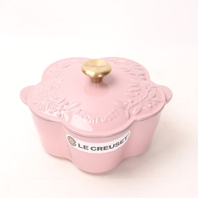 Nồi LC hoa vân nổi màu hồng size 24*20*9cm