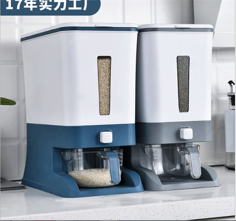 Thùng đựng gạo thông minh 10-12kg XANH