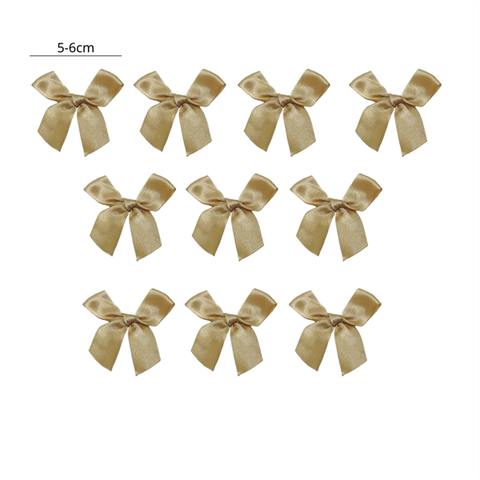 SET 10 Nơ lụa 2CM màu VÀNG ĐỒNG