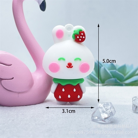 KUTE SLC THỎ TRẮNG ĐỨNG KẸP TÓC DÂU TÂY (chiếc)