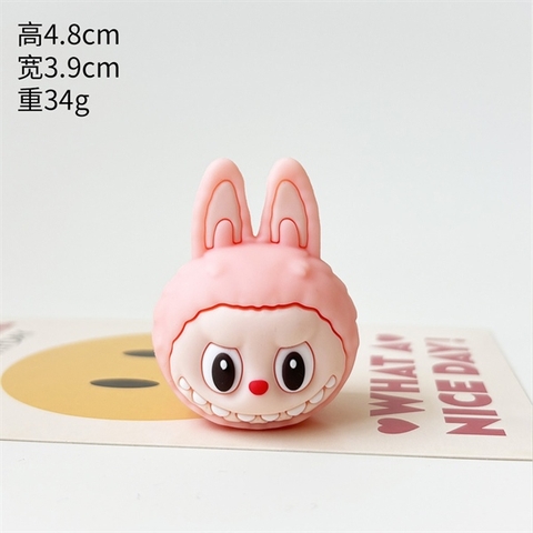 Kute siêu cấp đầu Labubu màu HỒNG