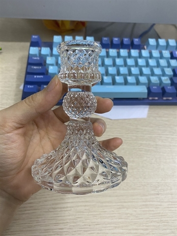 Chân nến thủy tinh size trung M2 8*10cm