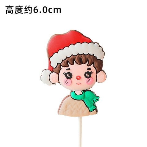 MC - Que kute nhựa BÉ TRAI áo nâu khăn quàng XANH