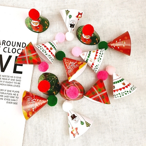 Set mũ mini chóp bông MC mix họa tiết NOEL (15C)